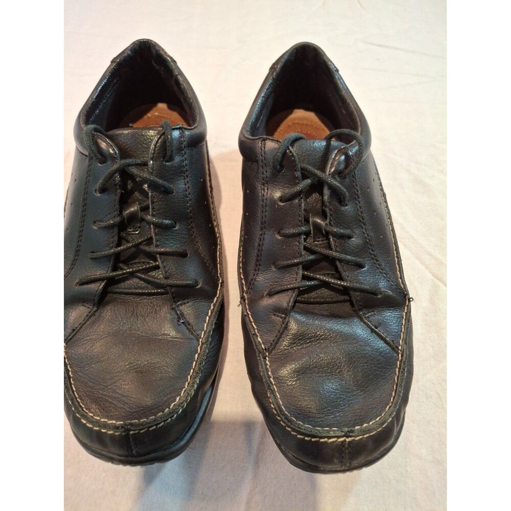 Hush Puppies Black Lace Up Loafers women 8. Good Condition